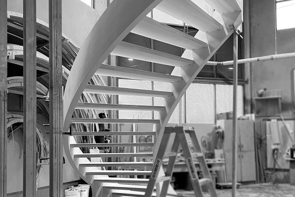 Stair in Process P1 B&W